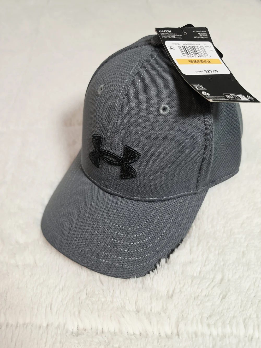 Under Armour Kids Gray/Black Baseball Cap(H1-44)